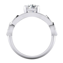 Old Mine Cut Diamond Ring Split Shank 1.60 Carats Women Jewelry