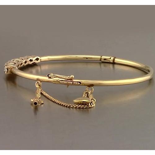 Opal Bangle 5.25 Carats Yellow Gold Women Jewelry New