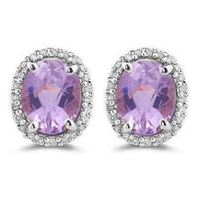 Oval Cut Pink Kunzite And Diamond Stud Earrings 30.48 Carats
