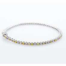 Pink, White, Yellow & Green Sapphire Tennis Bracelet 5 Carats Jewelry