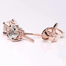 Rose Gold Diamond Studs Earring 1.60 Carats