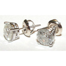 Round 1.05 Ct Diamonds White Gold Stud Earring