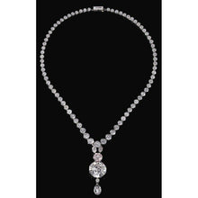 Round Cut Natural Earth Mined Diamond Ladies Necklace 20 Carats Fine Jewellery