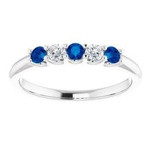 Round Diamond Blue Sapphire Stone Ring 2 Carats White Gold 14K