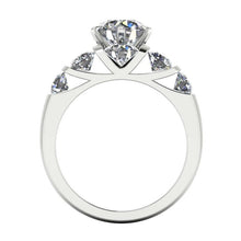 Round Diamond Engagement Ring Set 3.50 Carats Jewelry White Gold