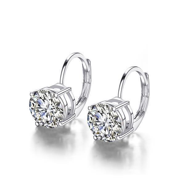 Women's Diamond Leverback Earrings