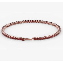 Ruby Tennis Bracelet Rose Gold 5.90 Carats Jewelry New