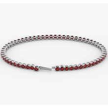 Ruby Tennis Bracelet White Gold 14K 5.90 Carats Jewelry New