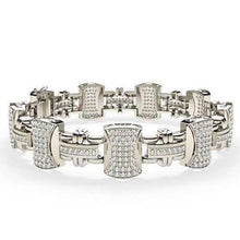 Small Diamonds Men's 14K Gold White Natural Round Cut 12.20 Carats