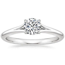 Solitaire 0.75 Carat Round Diamond Engagement Ring Gold 14K New