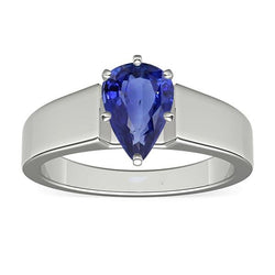 Solitaire Ceylon Sapphire Ring 1.50 Carats Prong Set Ladies Jewellery