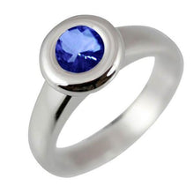 Solitaire Ceylon Sapphire Round 1 Ct. Ring Gold Jewelry