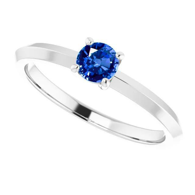 Solitaire Ring 1.25 Carats White Gold 14K