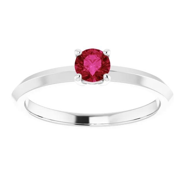 Solitaire Ruby Ring 1.25 Carats 4 Prong Setting Jewelry New