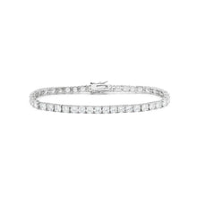 Tennis Bracelet WG 14K Sparkling Round Cut Diamonds 9.50 Carats