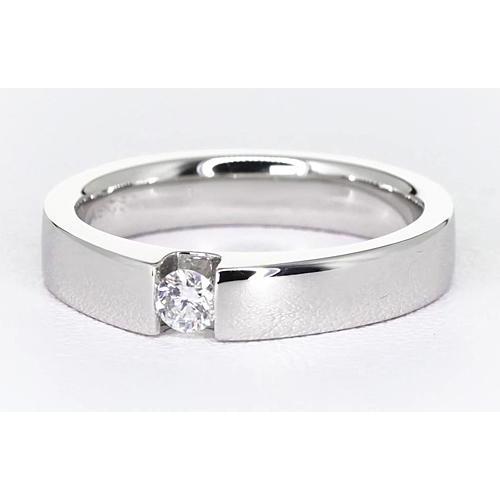 Tension Set Round Diamond Promise Men's Ring 0.50 Carats Jewelry