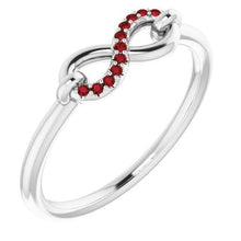 Wedding Infinity Band 0.25 Carats Burma Ruby Jewelry