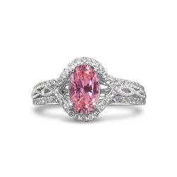White Gold 14K 3.50 Ct Sapphire And Natural Earth Mined Diamonds Anniversary Ring
