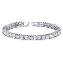 White Gold 14K Prong Set 18.90 Ct. Sparkling Diamonds Tennis Bracelet