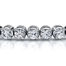 White Gold 14K Sparkling Diamond Tennis Bracelet 7.20 Carats