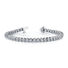 White Gold 14K Sparkling Diamond Tennis Bracelet 7.20 Carats