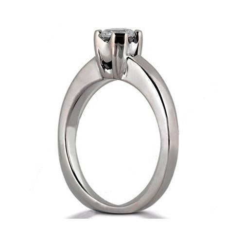 White Gold Solitaire 3.01 Ct. Diamond Engagement Ring
