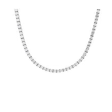 White Gold 14K Sparkling Round Cut 5.00 Ct Diamonds Ladies Tennis Necklace