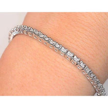 Diamond Tennis Bracelet Prong Set 5 Carats F Vs1 Women Jewelry